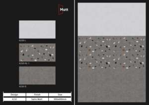 กระเบื้องพอร์ซเลนเคลือบด้านคลาสสิก ขนาด 300x600 มม. เหมาะสำหรับการตกแต่งภายในที่เหนือกาลเวลา ให้ฟังก์ชันการใช้งานที่เชื่อถือได้ พร้อมสัมผัสที่นุ่มนวลเป็นธรรมชาติ - Product Image 3