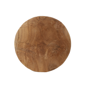 Teak Wood Cutting <b>Board</b> Diameter 25cm Wood Storage Tray Traditional Design Eco-Friendly Durable Indoor Kitchen Use Gubuk Bali - Product Image 2