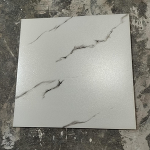 Carreaux de sol en céramique imprimés numériquement 600x600mm, surface effet sucre, couleur blanche, pour villa moderne, 60 x 60 CM - Product Image 2