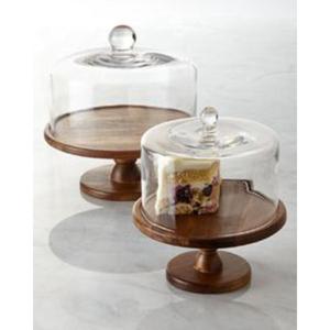 Support à gâteau en bois artisanal antique pour une présentation élégante des desserts, décoration de table, utilisation à la maison, en cuisine ou lors de fêtes - Product Image 5