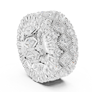 แหวนฮิปฮอปสั่งทำพิเศษ หรูหรา พร้อมเครื่องทดสอบเพชร VVS มอยส์ซาไนต์ ฝังเพชรแบบหนามเตย ทอง 18K รับรองโดย IGI เครื่องประดับชั้นดี - Product Image 2