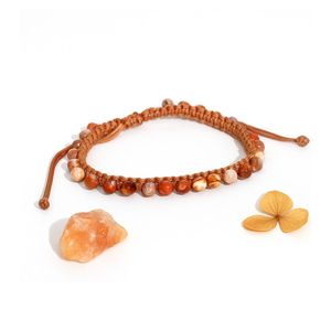 Bracelet Nays fait main en macramé Gardenia, perles, cordon réglable, bijoux bohèmes, strass en cristal, unisexe, forte demande - Product Image 5