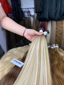 Extensiones de cabello humano de alta calidad de Color de piano de pelo a granel vietnamita para blanquear teñido precio al por mayor donante único - Product Image 4