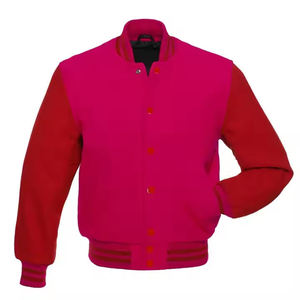 Chaquetas Varsity Negras Personalizadas de Lona de Secado Rápido 100% Algodón para Hombre y Mujer, Cuello Alto, Logotipo Frontal, con Capucha, para Invierno - Product Image 2