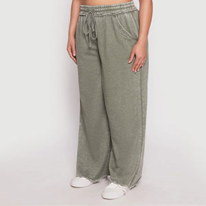 กางเกงจ็อกเกอร์สตรีทแวร์ทรงโอเวอร์ไซส์สั่งทำขายส่ง กางเกงขายาวทรงสแต็คฟอกสีซีดแบบหนา กางเกงสเวตแพนท์ฟอกสีแบบแอซิดวอช กางเกงคาร์โก้สำหรับผู้หญิง - Product Image 6