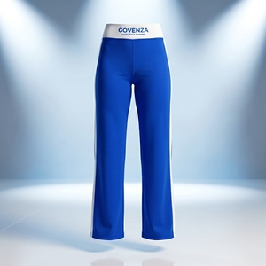 Blue Cheerleader Skirt <b>Pants</b> High Waist Ankle Length Loose Fit Spandex Polyester <b>Dance</b> Team Uniform Stage Performance Wear - Product Image 2
