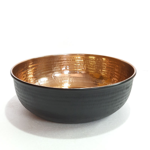 Bol de pédicure en cuivre rond noir, finition artisanale de luxe, pour spa des pieds, très vendu, excellente qualité - Product Image 1