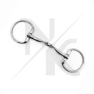Anillo Fijo de Acero Inoxidable Plateado de Alta Calidad, Bocado de Caballo con Eslabón Francés, Equipo de Equitación, Proveedor de Alfombrillas para Silla de Montar - Product Image 5