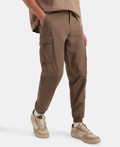 Pantalon de jogging streetwear en gros, personnalisé avec logo OEM, 100 % polyester, vierge, pour la gym et le sport, avec cordon de serrage, style cargo, pour hommes - Product Image 2