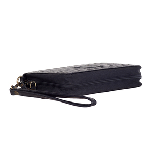 Genuine Leather Clutch RFID Traveling Wallet Passport Organizer Multiple <b>ID</b> Card <b>Holder</b> Wristlet Croco Direct Factory Wholesale - Product Image 5