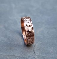 Bague en cuivre moderne faite à la main avec pierre en résine, personnalisable, haute qualité, certifiée IGI, style tendance pour usage quotidien, idées cadeaux spéciales pour