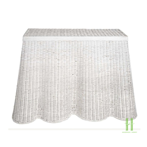 MEJOR PRECIO Mesa Consola de Ratán Hecha a Mano de Lujo, Mueble Decorativo de Mimbre Sostenible para Vestíbulo de Hotel y Decoración del Hogar - Product Image 1