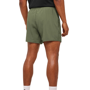 <b>Men</b> Olive <b>Green</b> Athletic Gym <b>Shorts</b> Satin Fabric Quick Dry Breathable Lightweight Anti-Wrinkle Mid Waist Running <b>Shorts</b> - Product Image 2