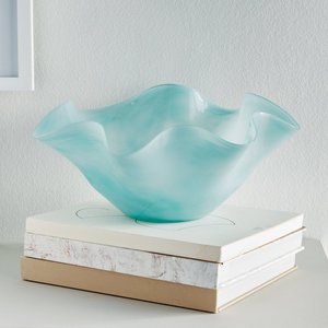 Modern Stylish Resin Bowl and Vase Set with Scalloped Design Food Safe Serving Bowl for Salad <b>Pasta</b> Snacks and Tabletop Decor - Product Image 3