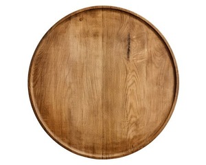 Ensemble de 4 assiettes rondes en bois faites à la main, plateau en bois naturel, vaisselle moderne écologique, plateau de service - Product Image 3