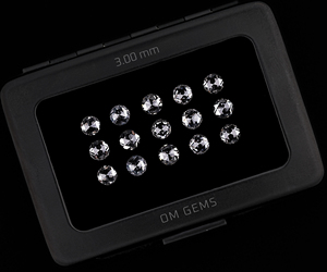OM GEMS Diamante de laboratorio de 3.0 MM, corte redondo rosa, color D VVS, para fabricación de joyas, venta al por mayor de diamantes de laboratorio. - Product Image 2