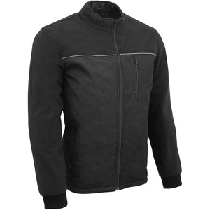 SAMROZ SPORTS Men's Fleece Textile Motorcycle Style Casual Rider <b>Jacket</b> - Product Image 2