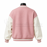 Veste bomber universitaire unisexe personnalisée, veste de baseball bicolore, prix de gros
