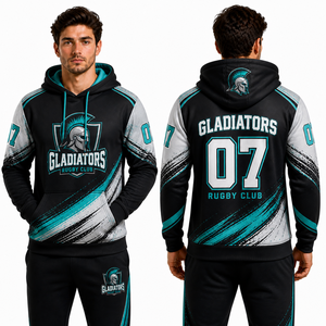 Sudadera con Capucha Personalizada por Sublimación OEM, Logotipo del Equipo, Impresión Completa, Poliéster, Ropa Deportiva, Fabricante Mayorista, Suministro para Clubes, Kit 2026 USA - Product Image 1