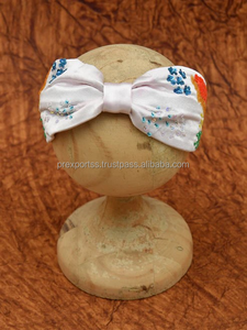 Serre-têtes élastiques en tissu style cowboy western coréen pour femmes, durables, légers, avec nœud, accessoires pour cheveux faits à la main - Product Image 6