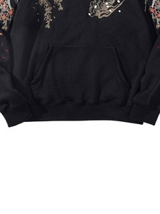 Sweat à capuche personnalisé brodé, 100 % coton épais, coupe oversize, en molleton bouclette, style streetwear, vierge, vente en gros OEM ODM - Product Image 3