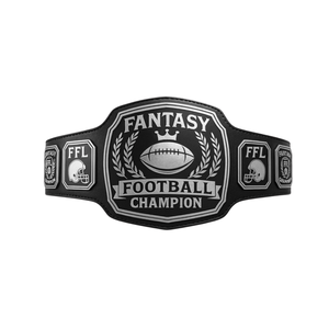 New Customized Fantasy Football Champion Belt Silver Edition Premium Sports Title FFL Trophy - Product Image 1