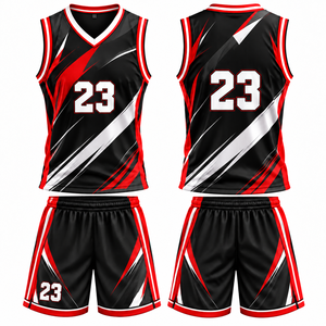 Ensemble d'uniformes de basketball haut de gamme personnalisés : maillot et short respirants, légers, anti-humidité, séchage rapide, performance sportive - Product Image 2