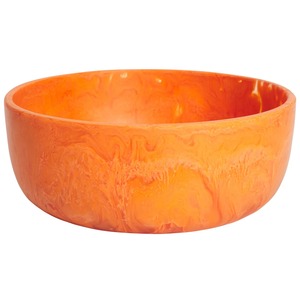 Bol ange orange en résine légère fait main, décoration d'intérieur moderne, finition polie, pour servir les aliments, usage domestique - Product Image 6