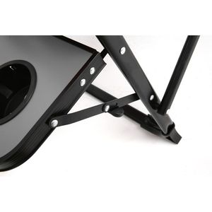 Sedia da regista pieghevole portatile per campeggio, pesca, picnic, giardino, con tavolino laterale, robusta e di grandi dimensioni per un viaggio confortevole - Product Image 5