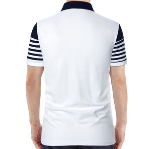 Servicio OEM ODM, Camiseta Polo Personalizada al por Mayor para Hombre, Tela de Algodón Suave, Camisetas Polo Lisas para Vacaciones, Combinación de Colores - Product Image 3