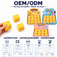 XINGYUE Jouets Squishies Anti-Stress Sensoriels pour l'Autisme, à Presser et à Décompresser, en Forme de Fromage Vaseline