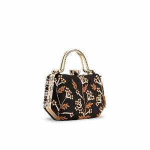 Black P15399 Fancy <b>Evening</b> <b>Bag</b> Clutch - Product Image 2