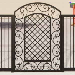 Colección de Diseños de Puertas de Hierro, Imágenes de Diseños de Puertas para Entradas de Hierro Forjado Seguras para Exteriores, 8 pies de Altura, Resistentes al Óxido - Product Image 3