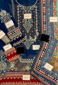 Salwar Kameez-traje de gasa de diseñador paquistaní, ropa de boda, colección de lujo, vestido 2022 - Product Image 2