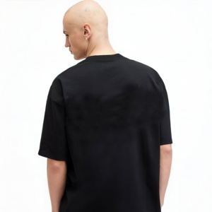 เสื้อยืดโอเวอร์ไซส์ผู้ชาย ผ้าฝ้าย สตรีทแวร์ ทรงหลวม แขนสั้น เรียบง่าย สบายๆ เนื้อผ้านุ่มพิเศษ รับสกรีนโลโก้ ขายส่ง - Product Image 3