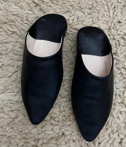 Handmade Moroccan Babouche <b>Slippers</b> | <b>Leather</b> <b>Slippers</b> for <b>Men</b> & Women | Minimalist Traditional Shoes | Indoor Outdoor - Product Image 3