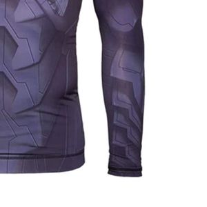 Haut de sport athlétique pour hommes à manches longues, en tissu flexible, idéal pour la natation, le surf et la plongée - Product Image 6