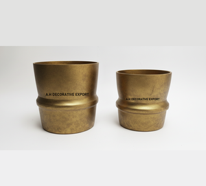 Maceta Metálica Negra Mate, Moderna y Minimalista, Ecológica y Duradera, para Decoración de Interiores del Hogar e Industriales, Diseño Elegante para Jardín - Product Image 2