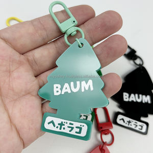 Llavero de acrílico vintage personalizado con forma de árbol pequeño, para hotel y motel, con grabado resistente, de moda y personalizado, con MOQ bajo. - Product Image 5