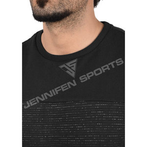 Sweat-shirt de sport imprimé à col rond pour homme et femme, en tissu polaire texturé en coton, haute densité GSM - Product Image 5