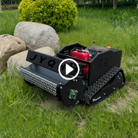 Mesin Pemotong Rumput Robot Mini Bermerek Global Termurah dengan Roda Karet untuk Taman