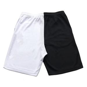 Pantalones Cortos Deportivos Cómodos para Hombre, Estilo Patchwork en Blanco y Negro, Diseño Moderno, para Uso en Exteriores, Colección 2026 - Product Image 4