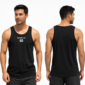 Custom Mens Athletic Tank Top Sleeveless Gym <b>Vest</b> Lightweight Fitness Training Singlet Quick Dry Sportswear Workout Shirt - Product Image 4