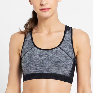 Women Seamless Sports Bra Medium Support Solid Yoga <b>Top</b> Customized Sports Bra Design Breathable Gym Wear For Women - Product Image 1