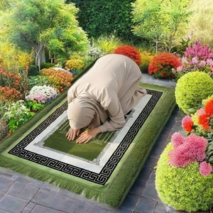 Tapis de prière musulman en kilim persan, pelucheux, lavable, de qualité supérieure, 2'x3', pour usage domestique - Product Image 4