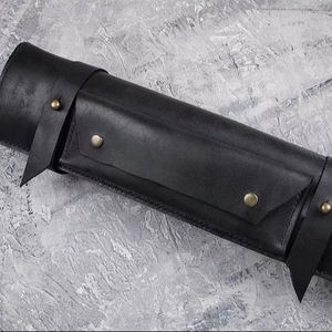 Sac de transport en cuir robuste pour couteaux de chef, personnalisé, pour le voyage, pochette de rangement pour plusieurs outils de chef, sac pliable professionnel pour chef LKR-0276 - Product Image 1