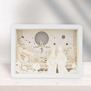 Caja de Joyería Premium Vietnamita con Luces de Ambiente 3D Talladas, Regalo Festivo, Accesorio de Papel con Luz y Sombra - Product Image 1