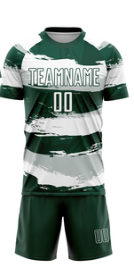 Uniforme de football unisexe de qualité supérieure, nouvelle mode, respirant, anti-humidité, col en V, manches courtes, imprimé par sublimation, entièrement personnalisé - Product Image 2