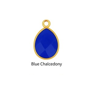 ขั้วต่อจี้เหลี่ยมเพชรพลอยมรกตลูกแพร์ชุบทองสำหรับทำสร้อยคอแบบ DIY สร้อยข้อมือสำหรับทำเครื่องประดับ - Product Image 5