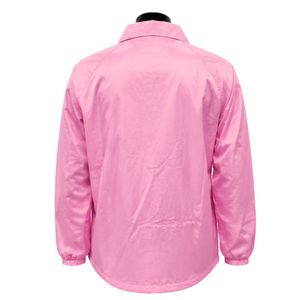 <b>Pink</b> <b>Waterproof</b> Coach <b>Jacket</b> Lightweight Rain <b>Jacket</b> Casual Outdoor Windbreaker Embroidered Fashion Outerwear Women Apparel - Product Image 2